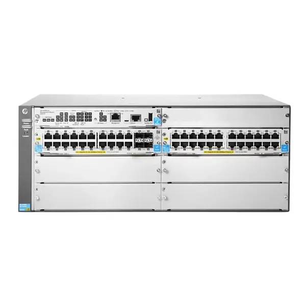 HP J9824A | Aruba 5400zl2 Series 5406R-44G-PoE+/4SFP V2 44 x RJ-45 Ports PoE+ 10/100/1000Base-T + 4 x SFP+ Ports Layer 2 Mana...