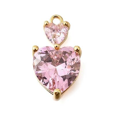 Brass Micro Pave Cubic Zirconia Pendants