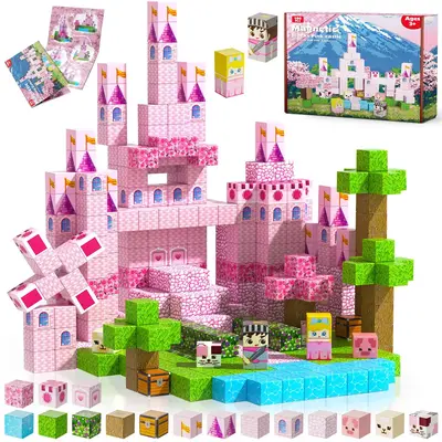 100pcs Magnetic Unicorn Toy Set, Creative Building Blocks, Puzzle Game, Interactive Parent-Child Fun, Gift for Boys & Girls