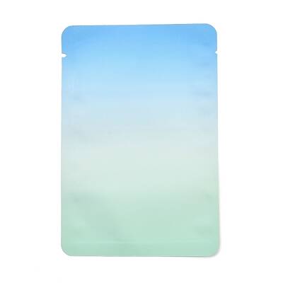 Two Tone Rectangle Plastic Zip Lock Gift Bags