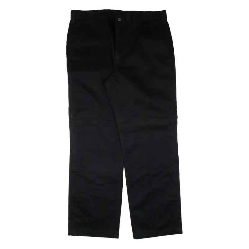 CARHARTT Double-knee Workwear Mens Trousers Black Relaxed Straight W38 L32