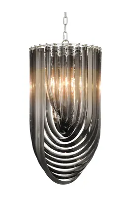 Smoke Lucite Loop Chandelier | Eichholtz Murano