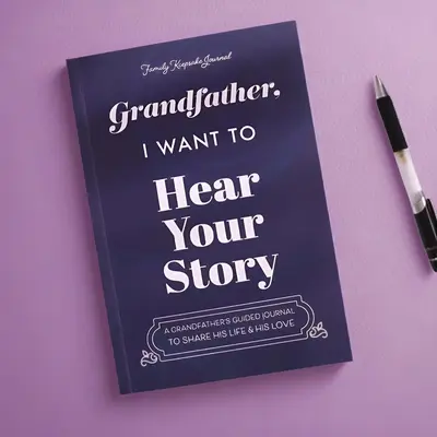 Grandfather's Story Journal, 1 Count Grandfather's Story Daily Notebook, Keepsake Family Legacy Diary Book, Gift for Grandfat...