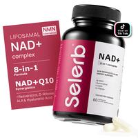 Selerb NAD+ Supplement for Women NMN Alternative Liposomal -β-NAD+, Trans-Resveratrol, CoQ10, D-Ribose - Supports Cellular R...