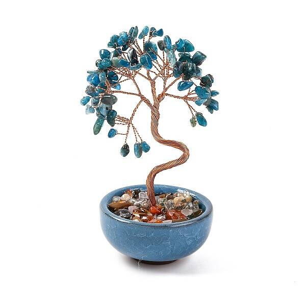 Natural Apatite Chips Tree Decorations