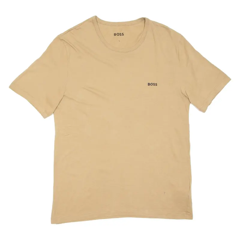 BOSS Mens T-Shirt Brown L