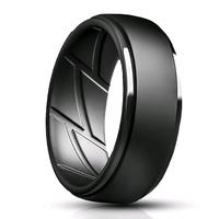 Dersa Silicone Ring for Him - Black, Durable Design, Versatile Accessory, Suitable for Everyday Wear