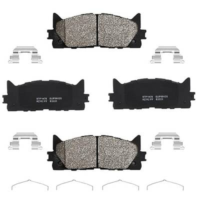 Garvee 4Pcs Premium Ceramic Front Brake Pads for 2007-2018 Avalon,2007-2018 ES350,2007-2017 Camry,2013-2018 ES300h