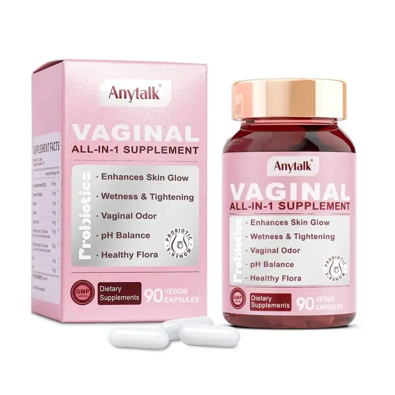 Anytalk Women's Probiotics for Feminine Health with Lactobacillus, Prebiotics & pH Balance Support | Supports Moisture, Odor ...