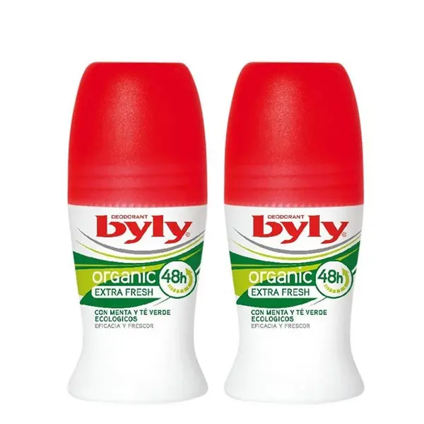Extra Fresh Roll On Deodorant Byly Organic 2x50ml