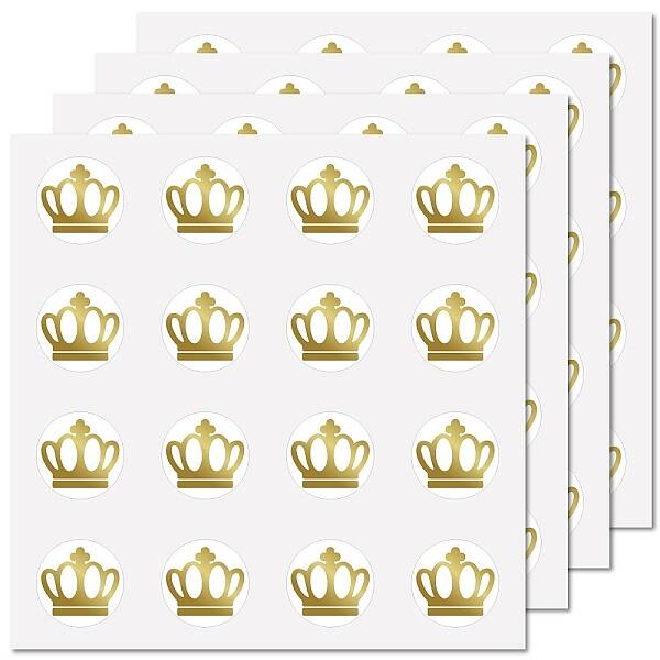 8 Sheets Plastic Waterproof Self-Adhesive Picture Stickers