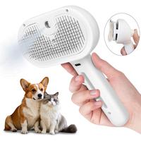 【B】Pet Hair Remover Spray Comb, 1-Piece Deshedding Brush with Shedding Button, Cat & Dog Grooming Brush for Hair Cleaning...