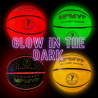 Glow in The Dark Sports Ball Collection - Light Up LED Basketball Football Soccer Ball Set - Official Size Night Glowing Ball...