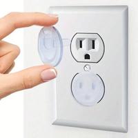Clear Plug Socket Cover, 10pcs Semitransparent Socket Protector for American Plug Socket, Socket Protective Cover, Home Care ...