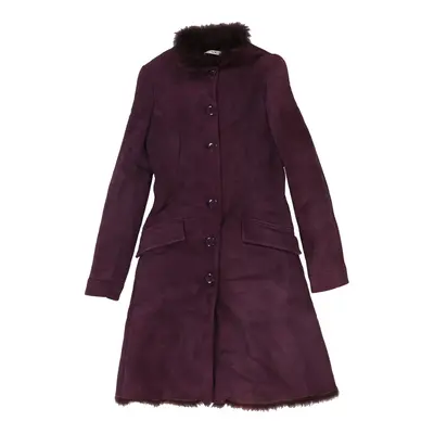 Versace Jeans Couture Coat - XS Purple Leather | Size: x-small