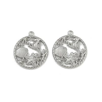 Ocean Theme 304 Stainless Steel Pendants