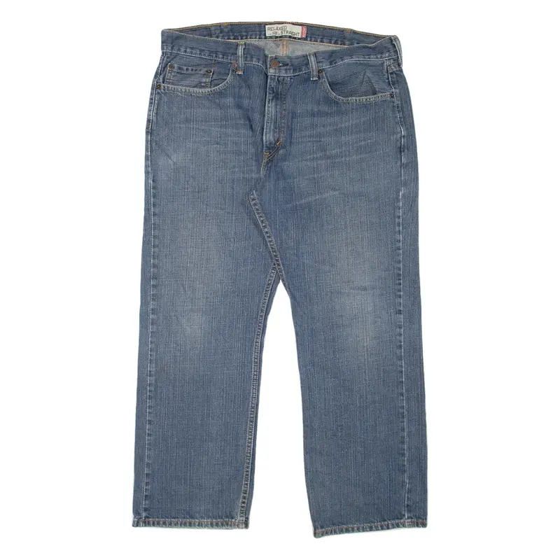 LEVI'S 559 Jeans Mens Blue Relaxed Straight Stone Wash W38 L30