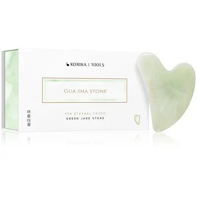 Korika Pietra Gua Sha In Giada Verde (Pietra Gua Sha)