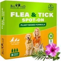 Flea and Tick spot on drops  for Small Dogs & Cats, Rabbits - Effective Support for Flea and Tick