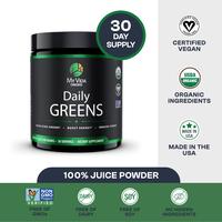 My Vida Origins Daily Greens Powder Supplement – Certified USDA Organic, Non-GMO, Detox & Energy Boost with Superfoods – ...