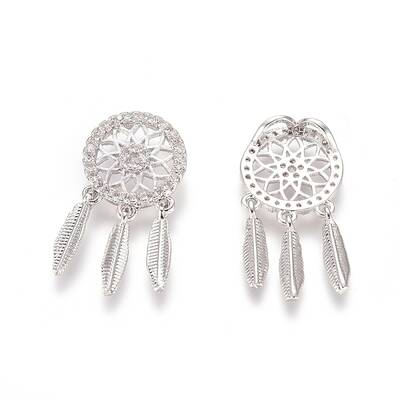 Brass Cubic Zirconia Pendants