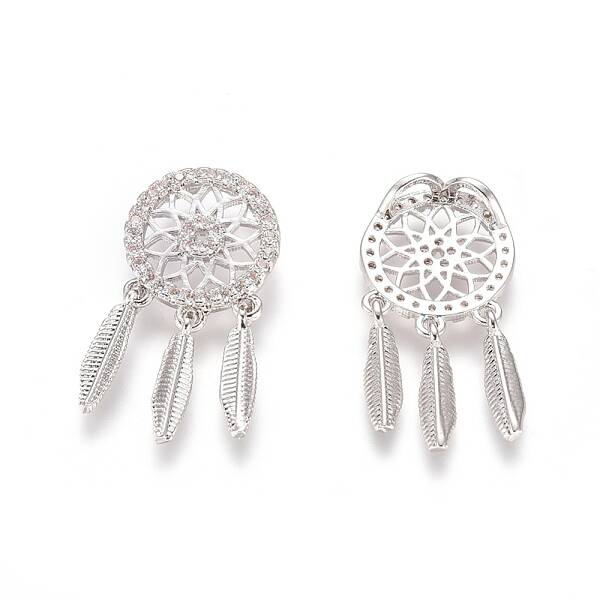 Brass Cubic Zirconia Pendants