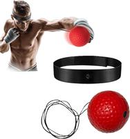 Boxing Reaction Ball Set,1 Set Including 1 Counts Red Ball and 1 Count Webbing,Boxing Trainning Ball Equipment for Home Fym,S...
