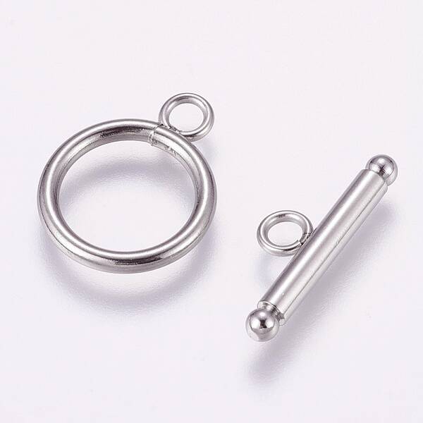 Tarnish Resistant 304 Stainless Steel Toggle Clasps