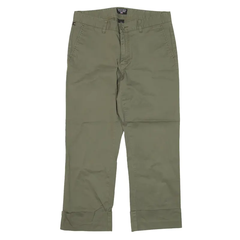 POLO RALPH LAUREN Chino Trousers Green Regular Straight Womens W30 L24