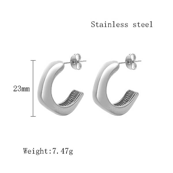 Non-Tarnish Stainless Steel Stud Earrings for Women