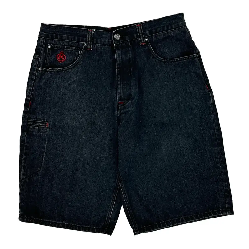 Eight 732 Denim Shorts - 36W 13L Dark Wash Cotton