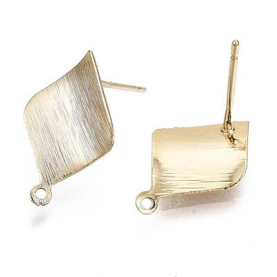 Brass Stud Earring Findings