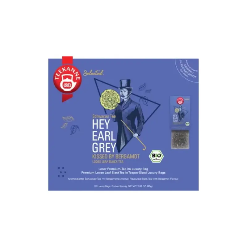 Teekanne Bio Luxury Bag - Hey Earl Grey, 20 sachets (80 g)