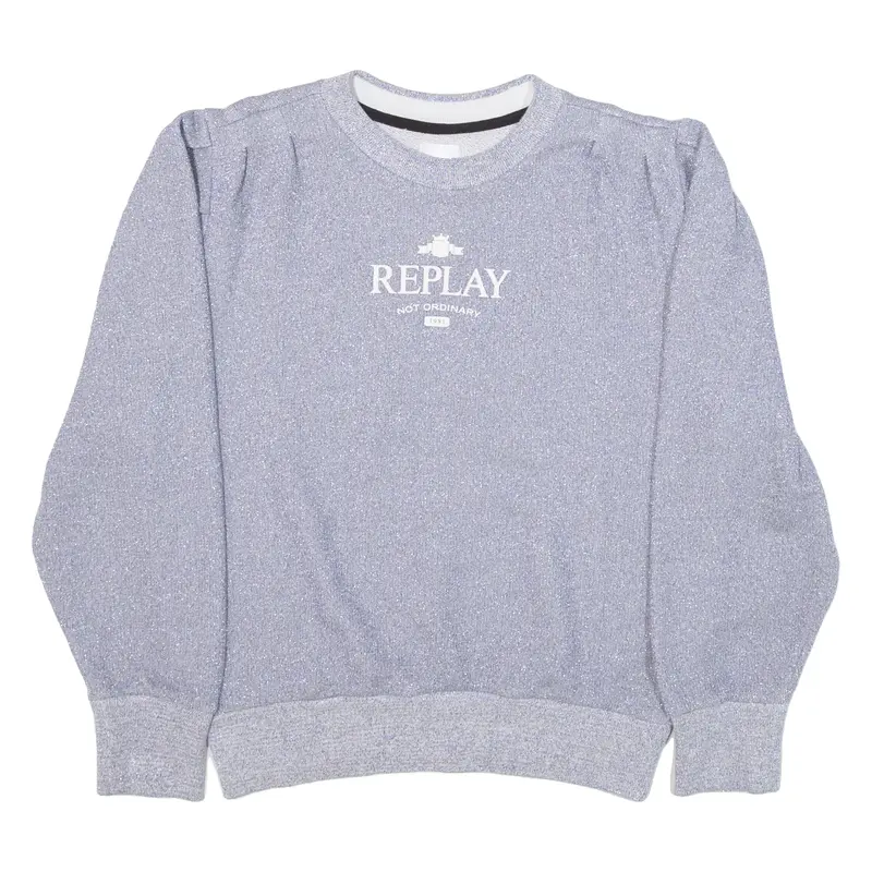 REPLAY Womens Sweatshirt Blue M