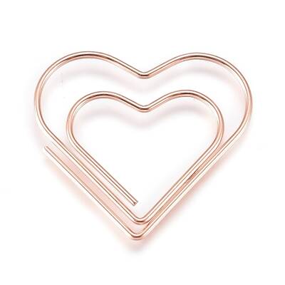 Heart Shape Iron Paperclips