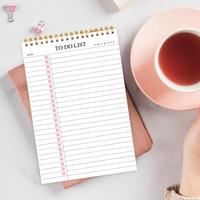 Portable To Do List Notepad, Spiral Bound Daily Hourly Schedule Task Planning Pad, Tear-off Calendar Notepad for Office, Home...