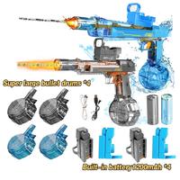 2pcs Super Double  Auto Electric Water Blaster withPowerful Soaking Action, ExtendedRange and Lighting for Ultimate