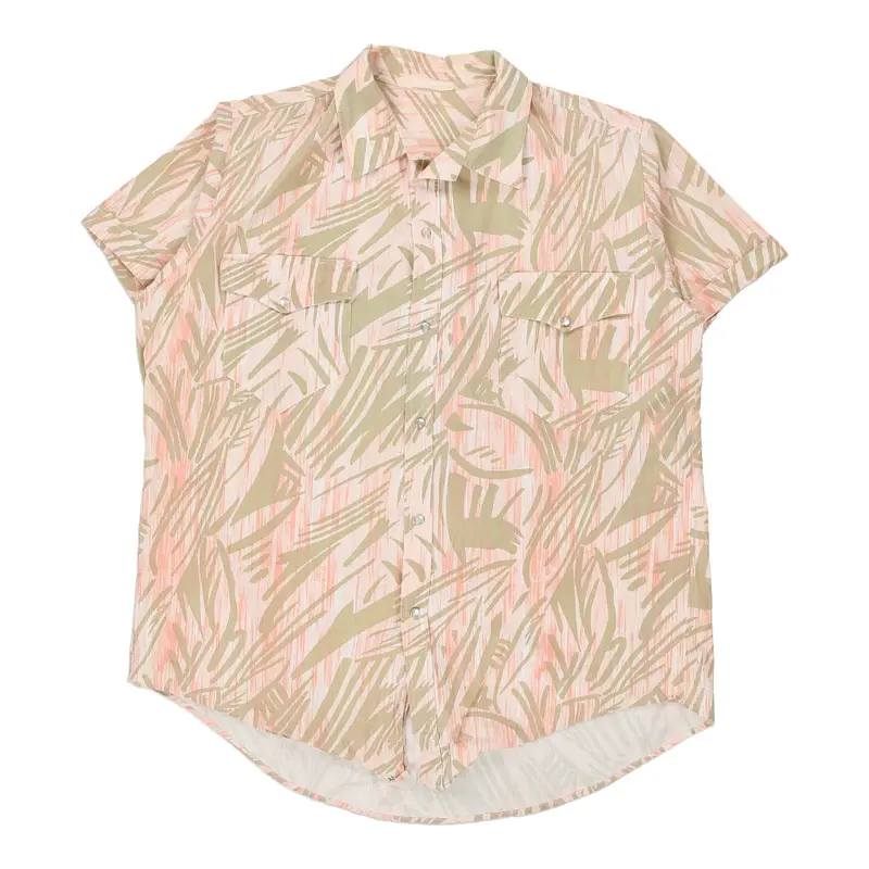 Unbranded Floral Hawaiian Shirt - XL Pink Cotton