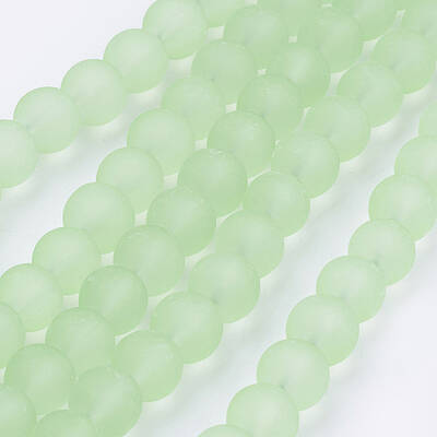 Transparent Glass Bead Strands