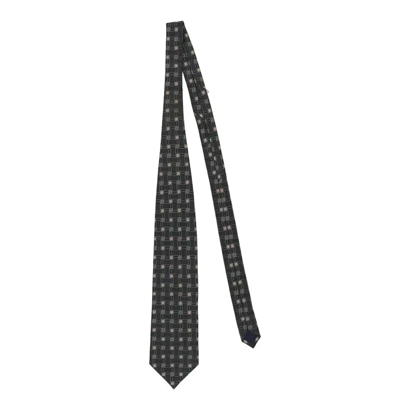 Roccobarocco Tie - No Size Grey Silk