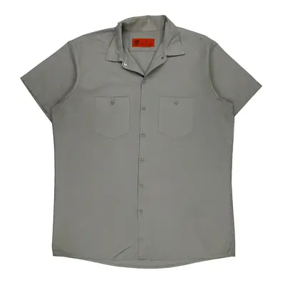 Dickies Short Sleeve Shirt - XL Grey Polyester Blend | Size: x-large