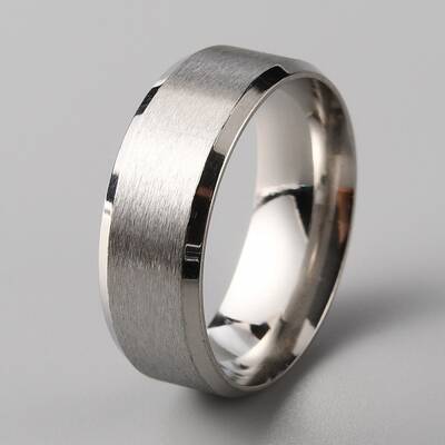 201 Stainless Steel Plain Band Ring for Men Women