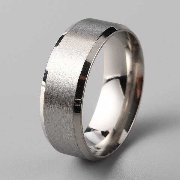 201 Stainless Steel Plain Band Ring for Men Women