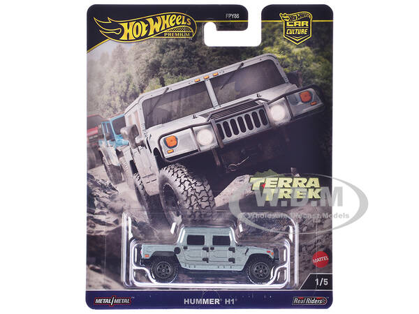 Hummer H1 Pickup Truck Gray Metallic \