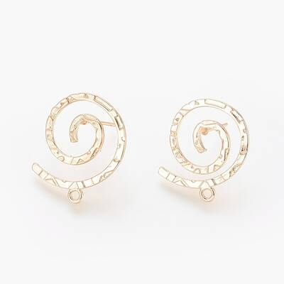 Brass Stud Earring Findings