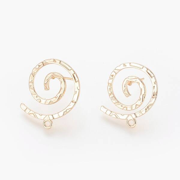 Brass Stud Earring Findings