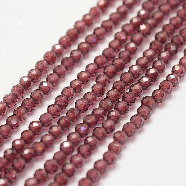 Natural Garnet Bead Strands