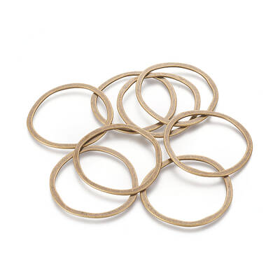 Tibetan Style Alloy Linking Rings