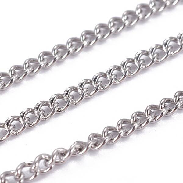 Tarnish Resistant 304 Stainless Steel Curb Chains