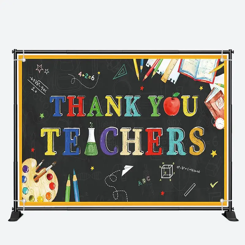 Blackboard Pencil Teacher Appreciation Week Backdrop - Aperturee